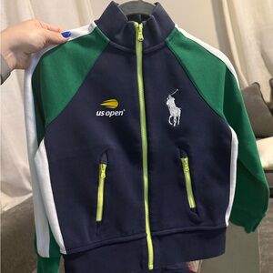 Polo by Ralph Lauren Navy, Green & White US Open Track Jacket